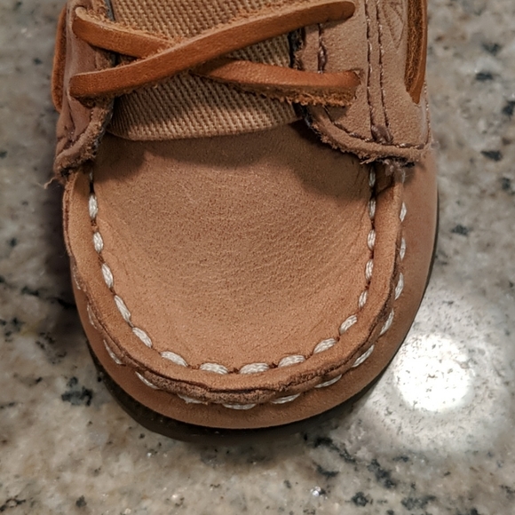LIKE NEW Baby Sperry Crib Shoe Size 1 - Picture 6 of 9